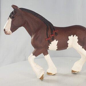 Schleich Clydesdale Mare Bay Pinto Draft Horse #13809